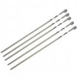 Nauji prakti&scaron;ki 10 vnt. nerūdijančio plieno BBQ kepsninės ie&scaron;meliai kepsniui pagaliukai kepsniui kebabas kebabas plok&scaron;ti ie&scaron;meliai adata didmeninė prekyba