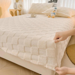 2025 m. pliu&scaron;inis patalynė, aksominė paklodė, 3D raidė Love čiužinio užvalkalas, reguliuojamas elastingas paklodė 90x200cm Only a sheet