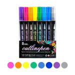 Svajingas &bdquo;Flash Pen&ldquo; metalo spalvos žymėjimo ra&scaron;iklio vadovas Fluorescentinis ra&scaron;iklio spalvos fluorescencinis ra&scaron;iklis fluorescencinis ra&scaron;iklis1 ml One Size