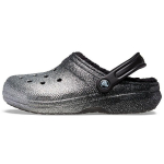 Crocs Classic Clog Patogūs Universalūs Paplūdimio &Scaron;lepetės Moteri&scaron;ki Avalynė Juoda Sidabrinė 205842-067 34-35