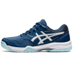 Asics Gel-Dedicate 7 žemi patvarūs teniso bateliai moteri&scaron;ki sportbačiai mėlyni 1042A167-402 38