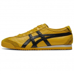 Onitsuka Tiger Mexico 66 Patogūs Mink&scaron;ti Neslystantys Dilimui Atsparūs Žemi Laisvalaikio Batai Unisex Kedai Geltoni Juodi 1183C319-750 37