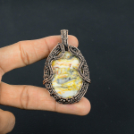 Crazy Lace Agate Brangakmenio Pakabukas Rankų Darbo Papuo&scaron;alai, 999 Vario Vielos Apvyniotas Pakabukas Sodalito Papuo&scaron;alai, Dovana Jai Moteri&scaron;kas Pakabukas Naujas Pakabukas 2.55 Inches