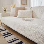 Storas &scaron;iltas sofos užvalkalas Žieminės vilnos vilnos sofos kilimėlio rank&scaron;luostis svetainei Mink&scaron;tas pliu&scaron;inis sofos užvalkalai L formos sofos užvalkalai Home 70x70cm 1pc A