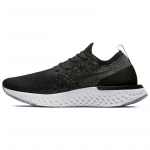 Nike Epic React Flyknit Juodi Tamsiai Pilki Moteri&scaron;ki Sportbačiai AQ0070-001 36