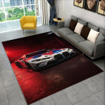 3D E36 lenktyninio automobilio motociklo kilimas kilimas svetainei miegamojo dekoras, vaikai žaidžia neslystantis dekoravimas sofai durų kilimėlis dovana 60x90cm( 23x35in )