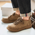 Vyri&scaron;ki laisvalaikio batai Patogūs Retro Vyri&scaron;ki Odiniai Laisvalaikio Batai Vyri&scaron;kos Mados Retro Žemi Batai Vyrams Batai 39 black