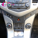 Spalvink mano gyvenimą ABS chromo centrinės konsolės panelė oro kondicionieriaus oro i&scaron;leidimo anga blizgučių apdaila lipdukas Chevrolet Cruze sedanui sidabras