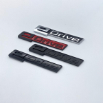Automobilio bagažinės sparno chromo ženklelio emblemos lipdukai, skirti BMW EDrive 225xe i4 i3 i8 X3 X5 3 5 serijos i01 i12 i15 G30 G31 F30 G05 silver black 1pcs