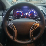 Hand-sewn Steering Wheel Cover Microfiber Leather For Hyundai Elantra 2011-2016 Avante i30 2012 2013 2014 2015 2016 Beige Thread