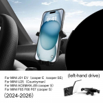 Gravitacinis telefono laikiklis Laikiklis tvirtinimo priedai LHD RHD Juodas Mini Cooper S E SE Countryman U25 J01 EV J05 Aceman F65 F66 GPS Clip LHD