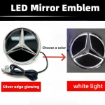 Automobilio priekinės grotelių žvaigždės emblema LED ap&scaron;viečiamas logotipas Baltas Mėlynas Raudonas &scaron;viesos Mercedes Benz W253 W204 W205 W213 glc gle w166 w176 A-W176 2013-2018
