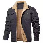 Vyri&scaron;ka striukė Bomber Military Parka Masculino Rudens Žiema Taktinė medvilnė vilna Cargo Coats Striukės Drabužiai Paltai Hombre XL tamsiai pilka spalva