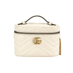 Gucci GG Marmont Mini Rankinė su Vir&scaron;utine Rankena Mystic White Moteri&scaron;ka Rankinė su Vir&scaron;utine Rankena 699515-DTDHT-9022 Basic Set (Bag+Dust Bag)