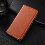 Crazy Horse natūralios odos atverčiamas dėklas-piniginė Samsung Galaxy A11 A21 A21S A31 A41 A51 A71 4G 5G telefonams A31&Genuine Leather ruda