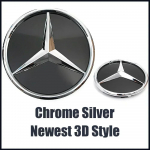 Skirta Mercedes Benz A klasės W177 2019-2022 A180 A200 A220 Priekinės grotelės chromuota žvaigždės emblema