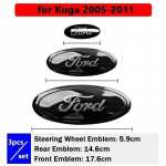 Automobilio lipdukas 2026 Ford Naujas 2025 Kar&scaron;tas 3 vnt. Automobilio priekinio gaubto galinio emblemos logotipo lipdukas Ford Mondeo Edge Kuga Focus Hečbekui Sedanas