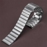 18mm 20mm 22mm Plieninė laikrodžio apyrankė Samsung Gear S5 S4 S3 Frontier Classic Laikrodžio juosta HUAWEI 41mm 42mm 46mm Aksesuaras 20mm sidabras