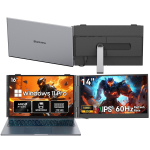 Blackview GamiBook 8 Ne&scaron;iojamasis kompiuteris 16 colių 32GB 1TB AMD Ryzen&trade; 7 7735HS 8 branduoliai 16 gijų Windows11 Pro Ne&scaron;iojamasis kompiuteris 32+1TB with 1*SCM6 pilka