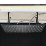 40*80cm Auk&scaron;to Slėgio LED Du&scaron;o Galvutė Juodo Nerūdijančio Plieno Vonios Kambario Kvadratinės Lietaus Du&scaron;o Galvutės Lubų Sienos Vir&scaron;aus Purk&scaron;tuvas
