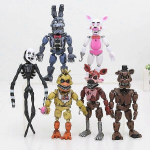 6 vnt. Five Nights at Freddy's Veiksmo figūrėlė FNAF Žaislas Bonnie Foxy