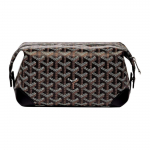 Goyard monograma užtrauktuku užsegamas drobės ir ver&scaron;io odos kelioninis tualetinių reikmenų krep&scaron;ys Unisex tualetinių reikmenų krep&scaron;ys Juodas BOEING025TY-01CL01P Basic Set (Bag+Dust Bag)