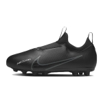 Nike Zoom Vapor 15 Sintetinės odos Neslystantis Amortizuojantis Atsparus trinčiai Žemi futbolo bateliai Juodi Vaikams DJ5618-001 38.5