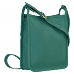 Longchamp Le Foulonn&eacute; serija Eleganti&scaron;ka subtilia tekstūros odinė peties įstrižai ne&scaron;iojama rankinė Mažos moteri&scaron;kos rankinės &Scaron;viesiai mėlyna 10138021139 Basic Set (Bag+Dust Bag) black
