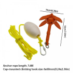 Ne&scaron;iojamas sulankstomas inkaro komplektas Aliuminio Cinko Cinko Lydinio Sulankstomas Valties Inkaras SUP Plaukimo Lenta Foldable anchor kit