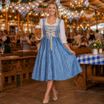 Moterų Oktoberfest kostiumo suknelės rinkinys festivalio vakarėliui XXL brown