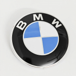 BMW M 1/2 vnt. BMW E46 E90 F30 F10 F20 G20 E87 E63 E60 F01 F02 G14 74mm 82mm Automobilio priekinio variklio dangčio emblema, bagažinės galinis ženkliukas, logotipas Priedas mvpc30 82mm 1pc blue