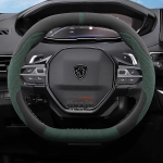 Suede odos automobilio vairo užvalkalas Peugeot E Rifter 3008 2008 508 308 208 408 2021 2022 2023 2024 2025 Automobilio priedai