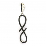 Les Tr&eacute;sors De Lily [L6688] - Pendentif Argent 'Sissi' noir (infini)