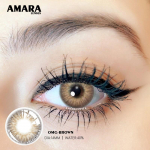 AMARA LENSES 1Pair Omg SERIES Spalvoti kontaktiniai lę&scaron;iai akims Rudos akių kontaktai Kontaktiniai lę&scaron;iai