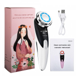 Veido masažuoklis Facial Lifting Firming Beauty Vibracinė veido valymo priemonė balta