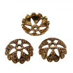 10 vnt karoliukų dangteliai Charms Diy Jewelri Antique Gold Color 19X19X6mm