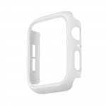 Matinis Apple Watch 38mm 42mm 40mm 44mm dėklas, kietojo kompiuterio buferio apsauginis dangtelis, skirtas iWatch SE 6 5 4 3 2 1 44MM Series SE 6 5 4 balta