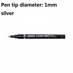 Galvaninio veidrodžio sidabro dažų ra&scaron;iklio vadovas, taisymas, chromuoto metalo vandeniui atspari padanga, keramika, rankinis &bdquo;pasidaryk pats&ldquo; pataisymo dažai, 0,7 mm / 1 mm / 3 mm ra&scaron;iklio antgalis 1mm