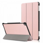 Dėklas, skirtas Huawei MediaPad M5 Lite 10 BAH2-W19/L09/W09 Ultra Slim Pu odinis stovo dangtelis Media Pad M5 Lite 8.0 dėklui M5 Lite 10.1 inch rožinio aukso spalvos