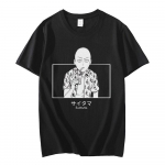 &bdquo;Anime One Punch Cool Man&ldquo; mar&scaron;kinėliai &bdquo;Strongest Hero Saitama Sensei&ldquo; mar&scaron;kinėliai vyri&scaron;ki, moteri&scaron;ki trumpomis rankovėmis, dideli mar&scaron;kinėliai &bdquo;Strongest Wear&ldquo; S juoda