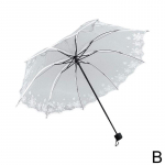 Naujas skaidrus sulankstomas moteri&scaron;kas skėtis Madingas ir prabangus skėtis, atsparus vandeniui kūrybinis skėtis juodas kaip vasaros srautas