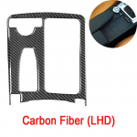 Automobilio tikrosios anglies pluo&scaron;to centrinio valdymo vandens puodelio skydelio dangtelio lipdukas skirtas Mercedes Benz C klasė W204 C200 C300 C180L E klasė