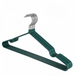 Metalinės pakabos, neslidžios metalinės drabužių džiovinimo kabyklos su plastikine danga, skirtos suaugusiems kabinti ir džiovinti drabužius, 10 vnt. 10-Pack