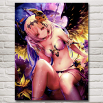 medžio masyvo rėmas 1 Skydas Angelas ir Velnias Karo deivė Plakatai Animacija Tapyba Namų dekoravimas Nuotraukos Svetainės meno kūriniai &Scaron;iuolaikinis plakatas 15*20cm(with frame)