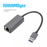 1000Mbps USB tipo C Ethernet adapteris Tinklo plok&scaron;tė USB C į RJ45 Lan Gigabit Ethernet interneto kabelis skirtas MacBook PC Windows XP 7 8 10 Android USB