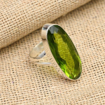 Puikūs Peridoto brangakmenio rankų darbo 925 kieto sterlingo sidabro papuo&scaron;alai jai 4
