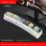 3600 mAh BT belaidžio žaidimo Bluetooth garsiakalbis Soundbar USB 3D stereo žemųjų dažnių garsiakalbis AUX namų vidaus garso juostos kompiuterio garsiakalbis balta