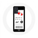 Coque Samsung Galaxy A32 4G Billet d'avion Montr&eacute;al Canada