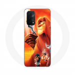 Coque pour Oppo A74 5G Le Roi Lion Simba et Mufasa