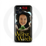 Coque Iphone 13 Mini sorci&egrave;re maladroite Amandine Malabul the worst witch chapeau grenouille